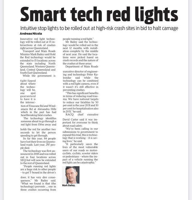 ‘Hold the red’ high tech to cut red light running crashes by 33% ...