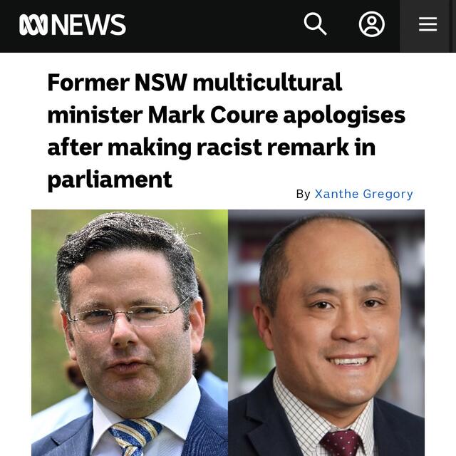 Racism in parliament, in any place of work is just not on. It’s d...