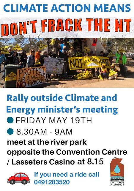 NT Greens: You are invited to a protest tomorrow outside the Energy and Clim…