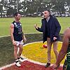 Coin toss at the Salisbury North Football Club's Indigenous Round...