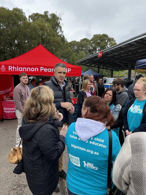 Morning start with our local Member for King, Rhiannon Pearce at ...