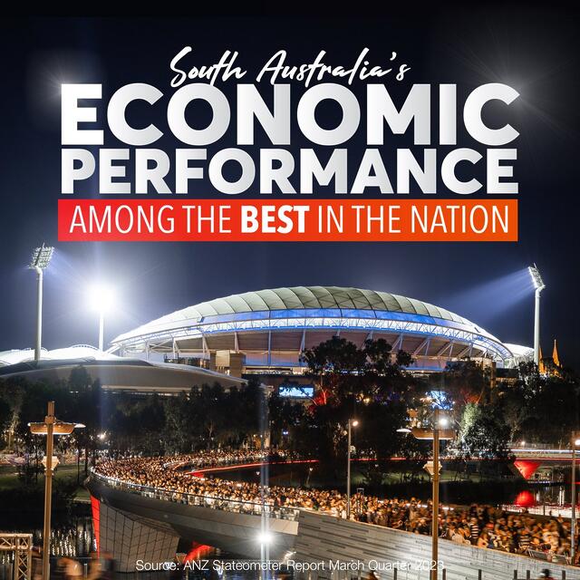 The national economy is slowing, but South Australia’s economy is...