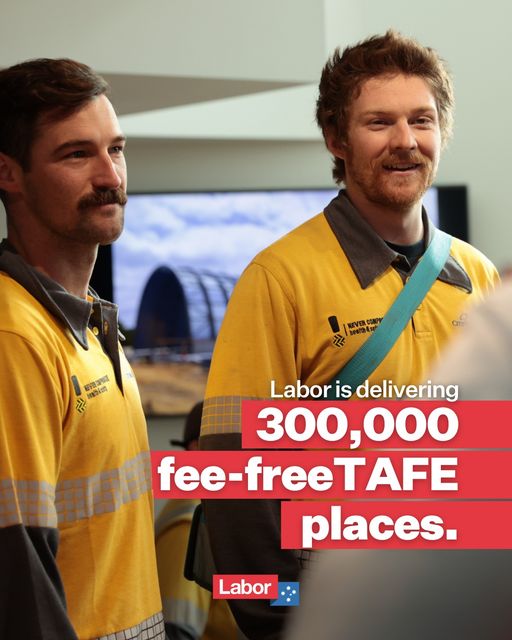 300,000 fee-free TAFE places. The Albanese Labor government is he...