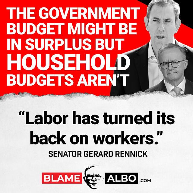 Who else was disappointed in the latest Albanese government's bud...