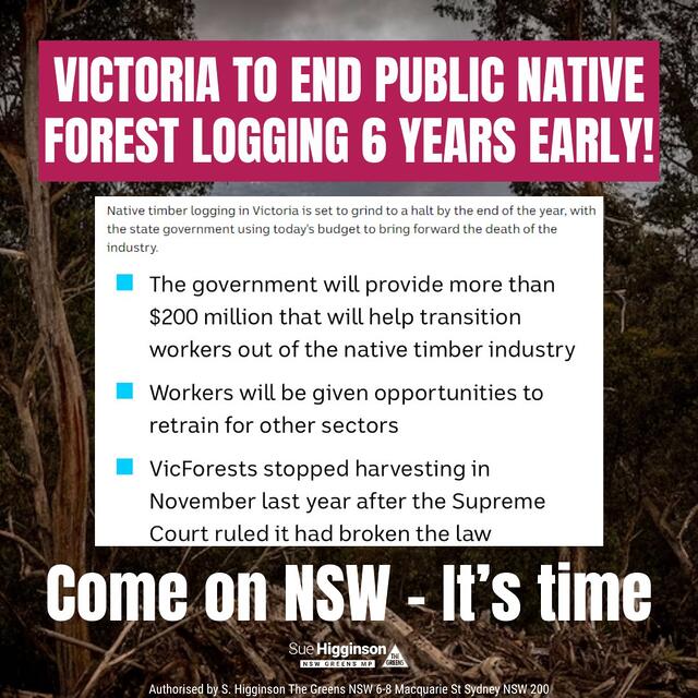 Great news from Vic today! Bringing forward the end of native for...