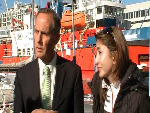 Senator Bob Brown and Ingrid Betancourt in Tasmania