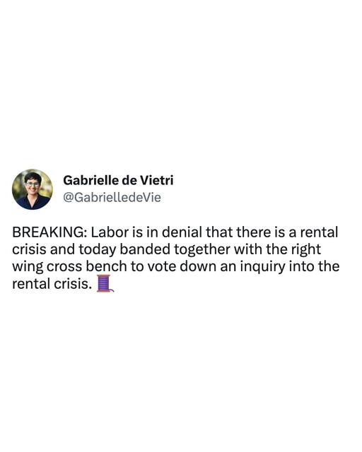 BREAKING: Labor banded together with the right-wing cross bench i...