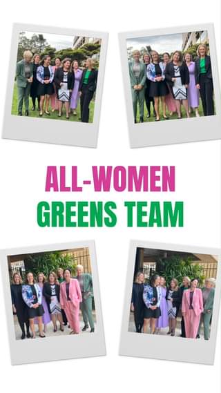 We're so excited to have our expanded, all-women team of Greens M...