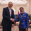 A pleasure to meet Singaporean President Halimah Yacob for the fi...