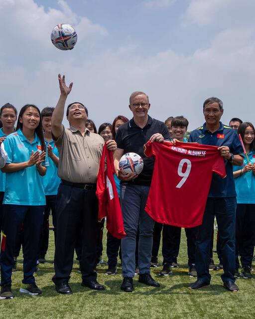 Anthony Albanese: Australia and Vietnam are kicking goals!  Not just in sport, but…