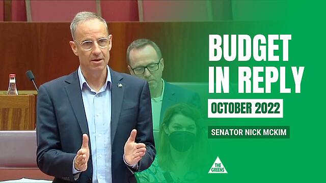 Budget in Reply – Senator Nick McKim