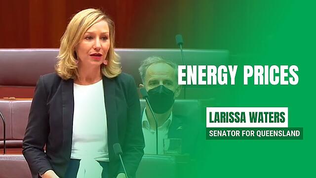 Energy Prices - Senator Larissa Waters