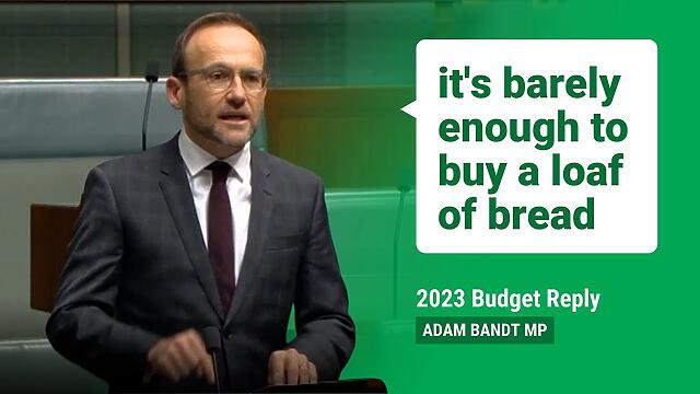 Labor’s budget leaves millions behind – Adam Bandt