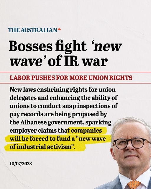 Anthony Albanese is more interested in the rights of union bosses...