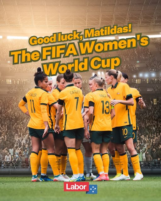 Here we go! Good luck @CommBank Matildas  - we're all behind you....