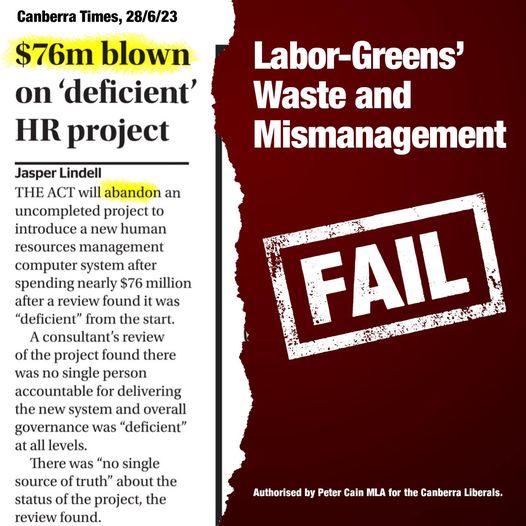Labor and the Greens can’t manage money....