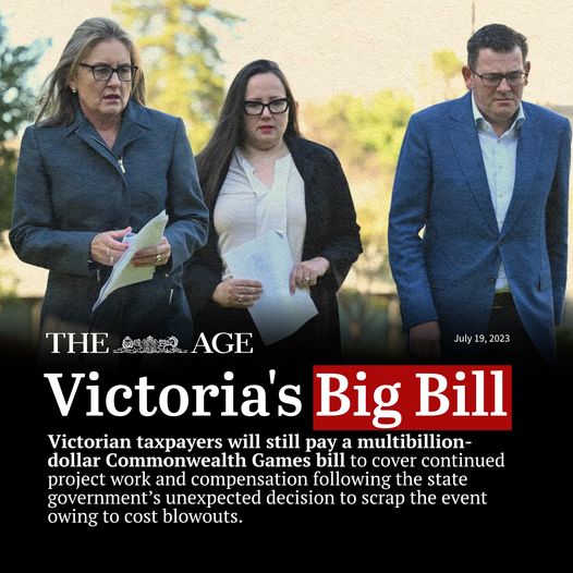 Liberal Victoria: Now Labor are making you pay to NOT have the Commonwealth Games….