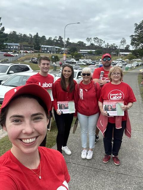 All smiles out on the booths today for Letitia Del Fabbro in Fadd...