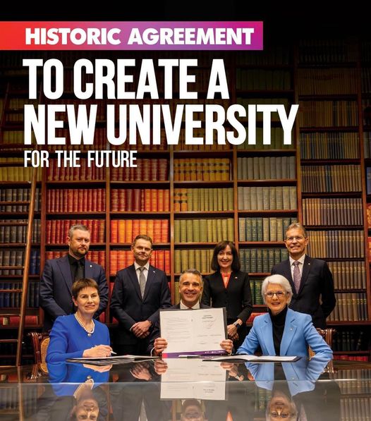 We have signed an historic Heads of Agreement with The University...