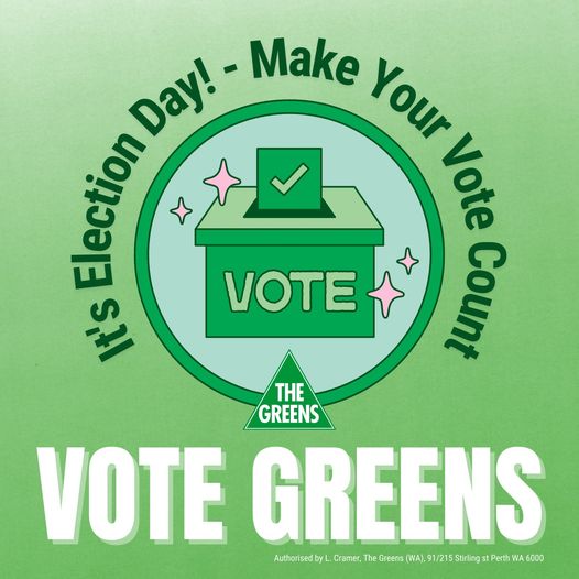 The Greens (WA): Polls are now open in Rockingham! Vote 1 Madeleine De Jong, Green…