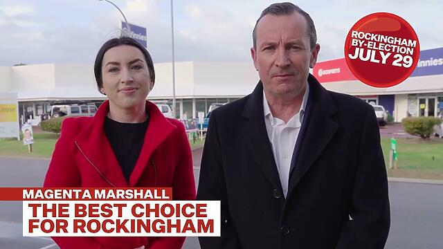 VIDEO: WA Labor: Mark McGowan is voting early for Magenta Marshall, because she’s the best choice for Rockingham