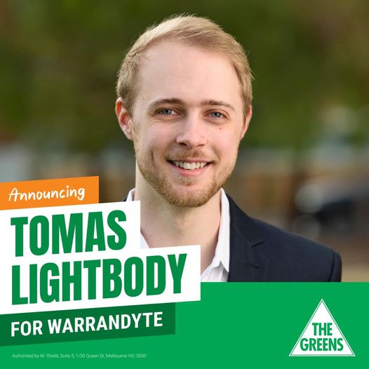 Victorian Greens: Meet Deputy Mayor Tomas Lightbody, your Greens candidate for the …