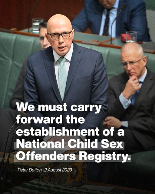 Peter Dutton: Protecting our children’s safety and innocence is the most import…
