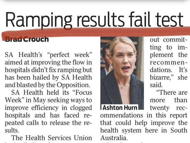 South Australian Liberal Party: Labor has completely lost focus on health, despite their number o…