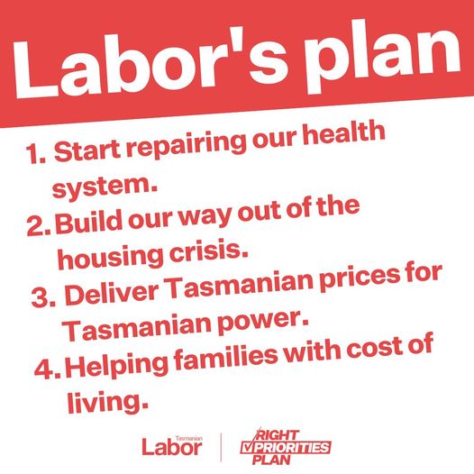 Tasmanian Labor: Tasmania needs a government that can get its priorities right. Th…