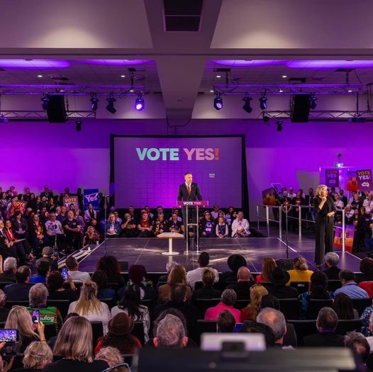 It’s on - on the 14 October we are asking you to Vote Yes in the ...