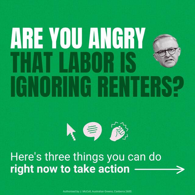 3 in 4 Australians want a rent freeze or cap, but last week Labor...