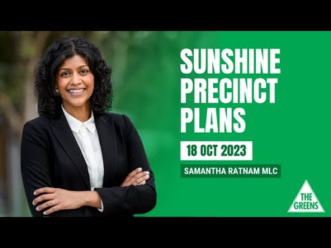VIDEO: Victorian Greens: Samantha Ratnam MP calling for Sunshine Precinct Development to be community-led