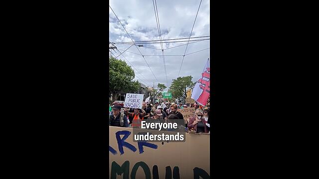 VIDEO: Australian Greens: Adam Bandt at Collingwood Renters Rally