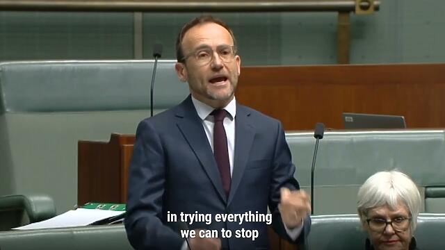 VIDEO: Australian Greens: Adam Bandt – End the occupation