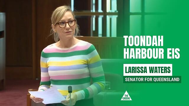 VIDEO: Australian Greens: Senator Waters speaks about the ongoing threat to Toondah Harbour