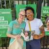 May be an image of 3 people and text that says 'VOTE GREENS TRINA MASSEY TO STOP THE GABBA DEMOLITIO Save our school, save our park 1 GREENS LOTE NOE1 GREENS BEREVERYBOX EVERYBOX'