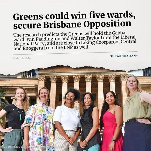 Adam Bandt: Polling shows Greens are on track to make history and win six wards in…