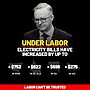 May be an image of 1 person and text that says 'UNDER LABOR ELECTRICITY BILLS HAVE INCREASED BY UP TO $752 $622 IN NSW $696 IN SE QLD $275 IN SA IN VIC LABOR CAN'T BE TRUSTED'