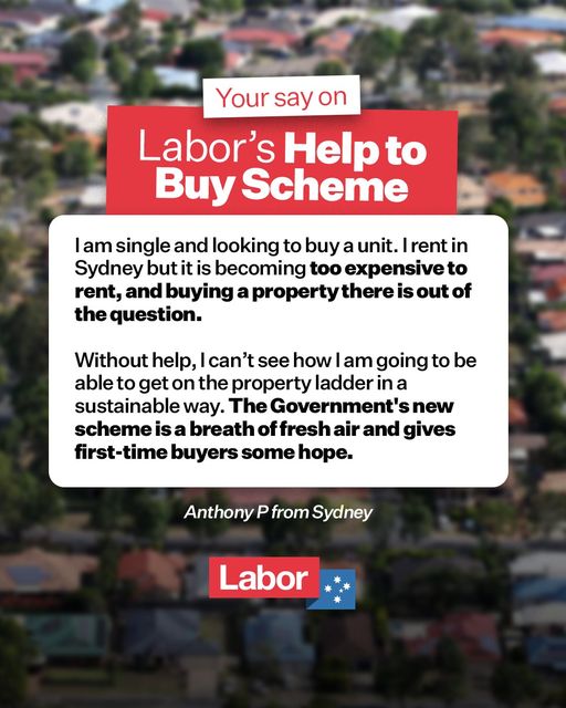 Australian Labor Party: Labor’s Help to Buy scheme will save Australians thousands when buying…