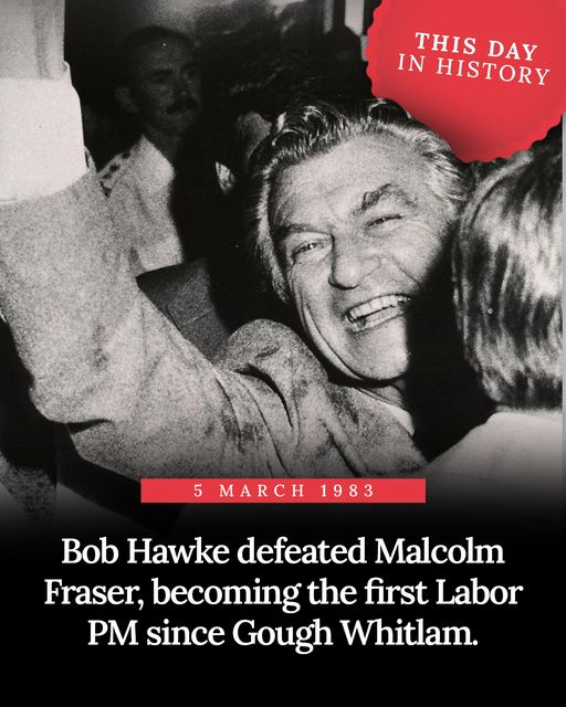 Australian Labor Party: On this day in 1983, Bob Hawke led Labor to government in a landslide …