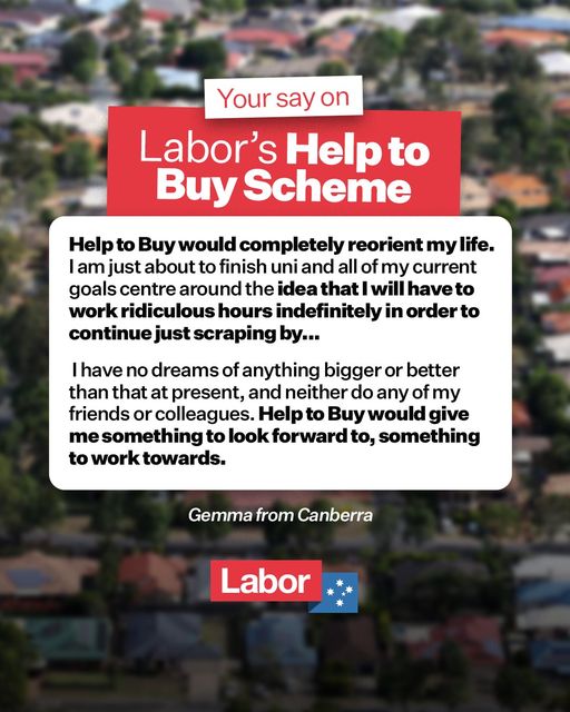 Australian Labor Party: Real assistance for real people….