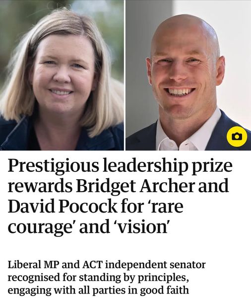Liberal Member for Bass Bridget Archer and Independent Senator for the...
