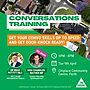 May be an image of 2 people and text that says 'CONVERSATIONS TRAINING GET YOUR CONVO SKILLS UP TO SPEED AND GET DOOR KNOCK READY! via zoom 6PM 8PM DR BRAD PETTITT MLC MLC South Metropolitan Region Tue 9th April MAX CHANDLER- MATHER MP Greens Housing Spokesperson Citiplace Community Centre, Perth Authorised by Cramer, The Greens (WA) 91/215 Stirling WA THE GREENS'