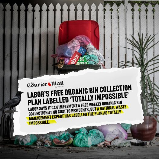 LNP – Liberal National Party: A vote for Tracey Price and Labor risks fortnightly bin collections in…