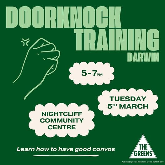 NT Greens: Garramilla/Darwin folk: Join us on Tuesday night for a session on havi…
