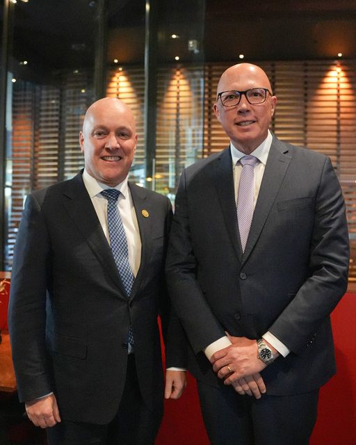 Peter Dutton: Great to catch up with New Zealand Prime Minister Christopher Luxon as…