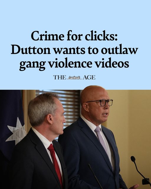 Peter Dutton: Youth crime is out of control in many parts of our country and more ne…