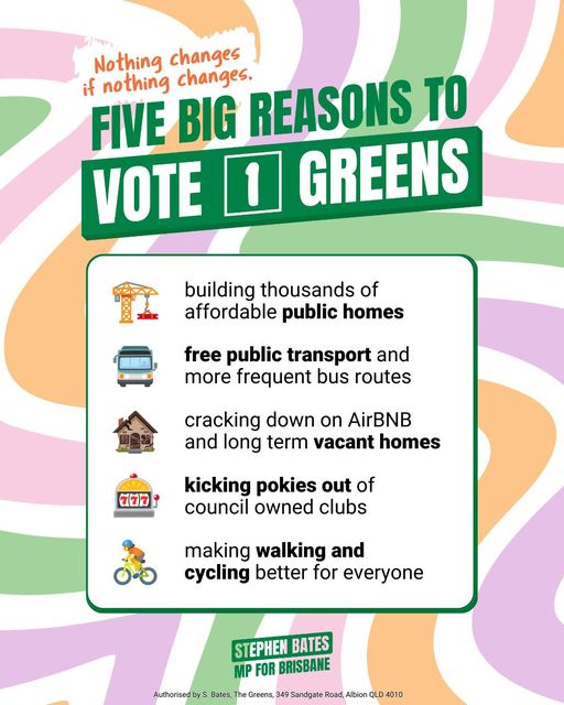 Queensland Greens: After 20 years of running Brisbane City Council, Adrian Schrinner and …