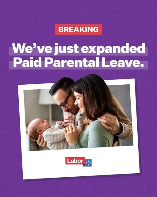ICYMI: From 1 July, we're adding two more weeks of Paid Parental Leave...