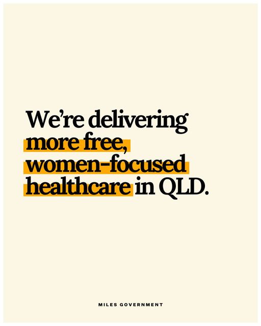 Our Women and Girls’ Health Plan means better healthcare for Queenslan...